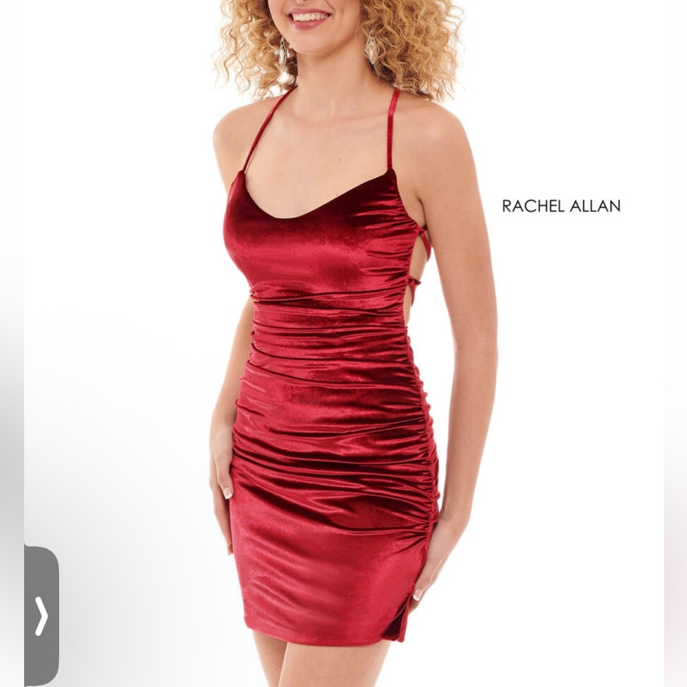 RACHEL ALLAN Ruched Bodycon Mini Dress size 4